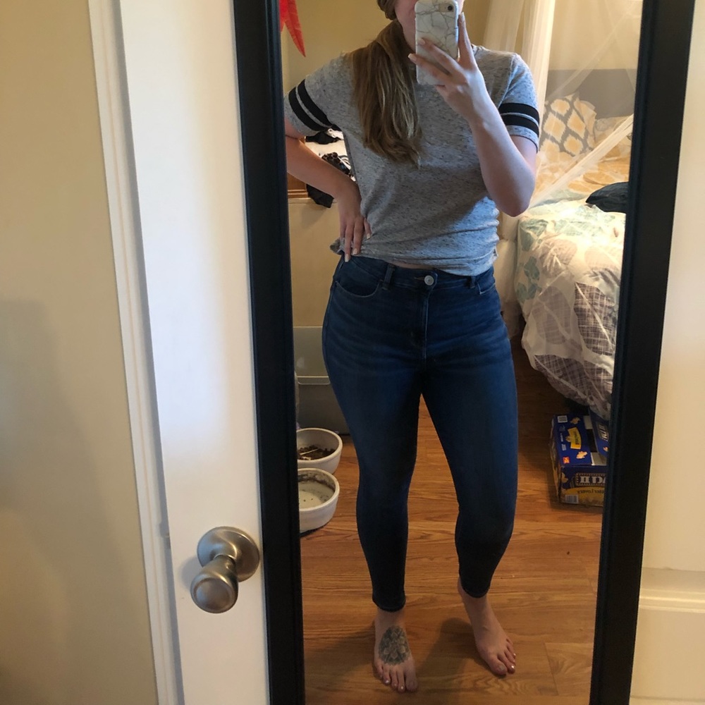 Dark Wash Curvy Hi Rise AE Jeggings